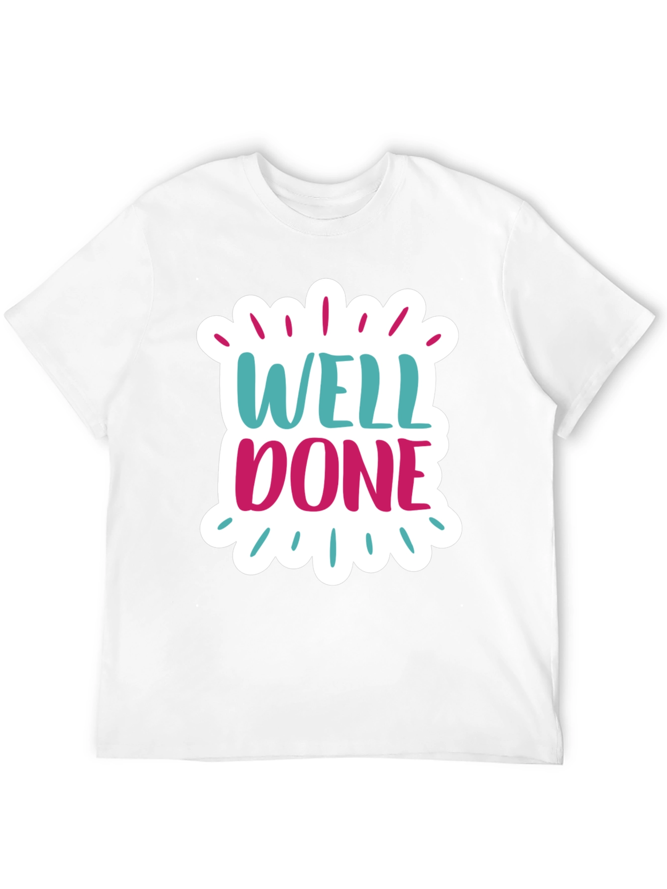 Well Done Graphic Black Cotton T-Shirt