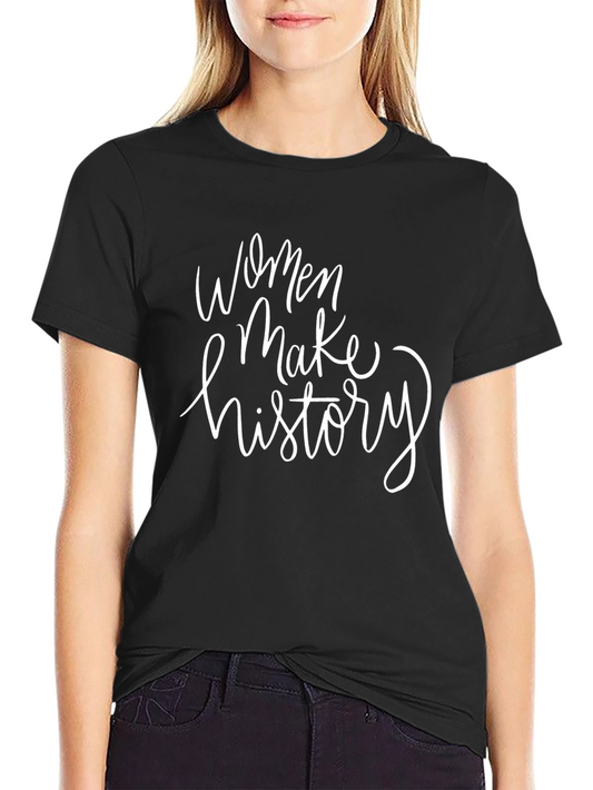 Women Make History Graphic Tee - Black