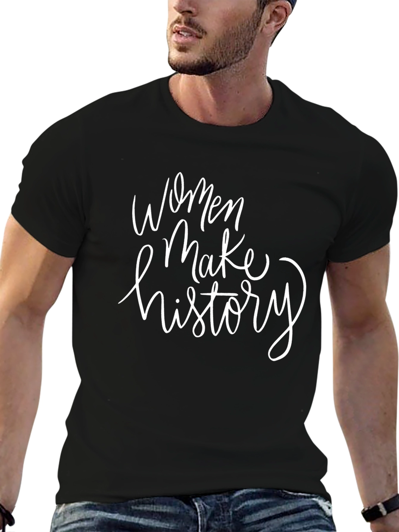 Women Make History Graphic Tee - Black