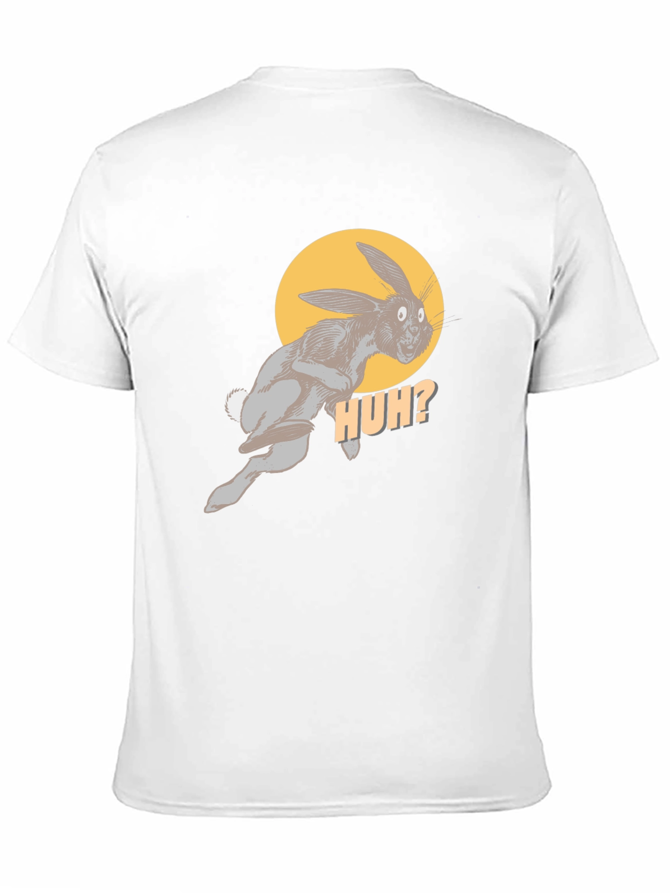 HUH? Rabbit Graphic Black Tee