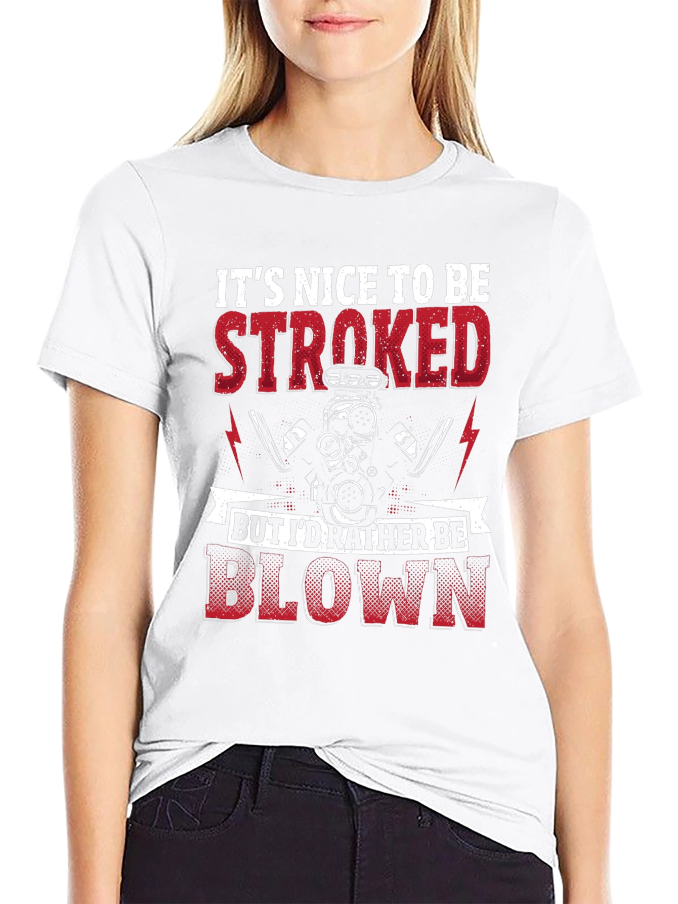 Its Nice To Be Stroked Funny Car T-Shirt
