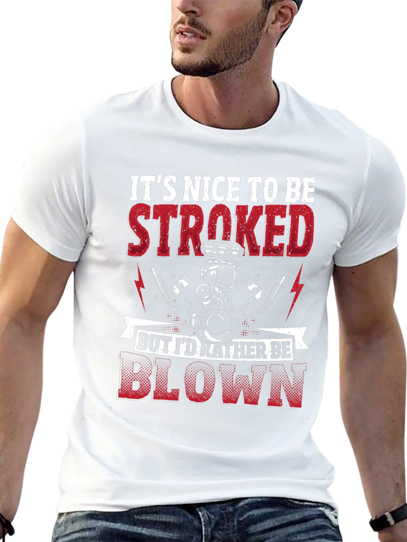 Its Nice To Be Stroked Funny Car T-Shirt