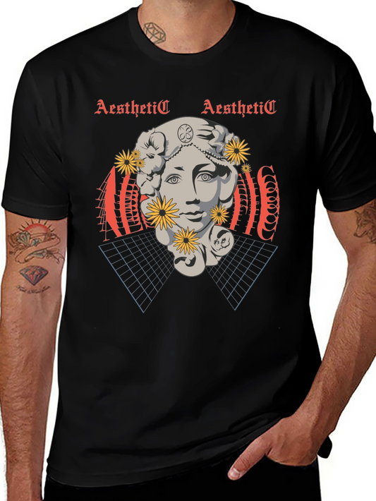 Aesthetic Statue Graphic T-Shirt - Unisex