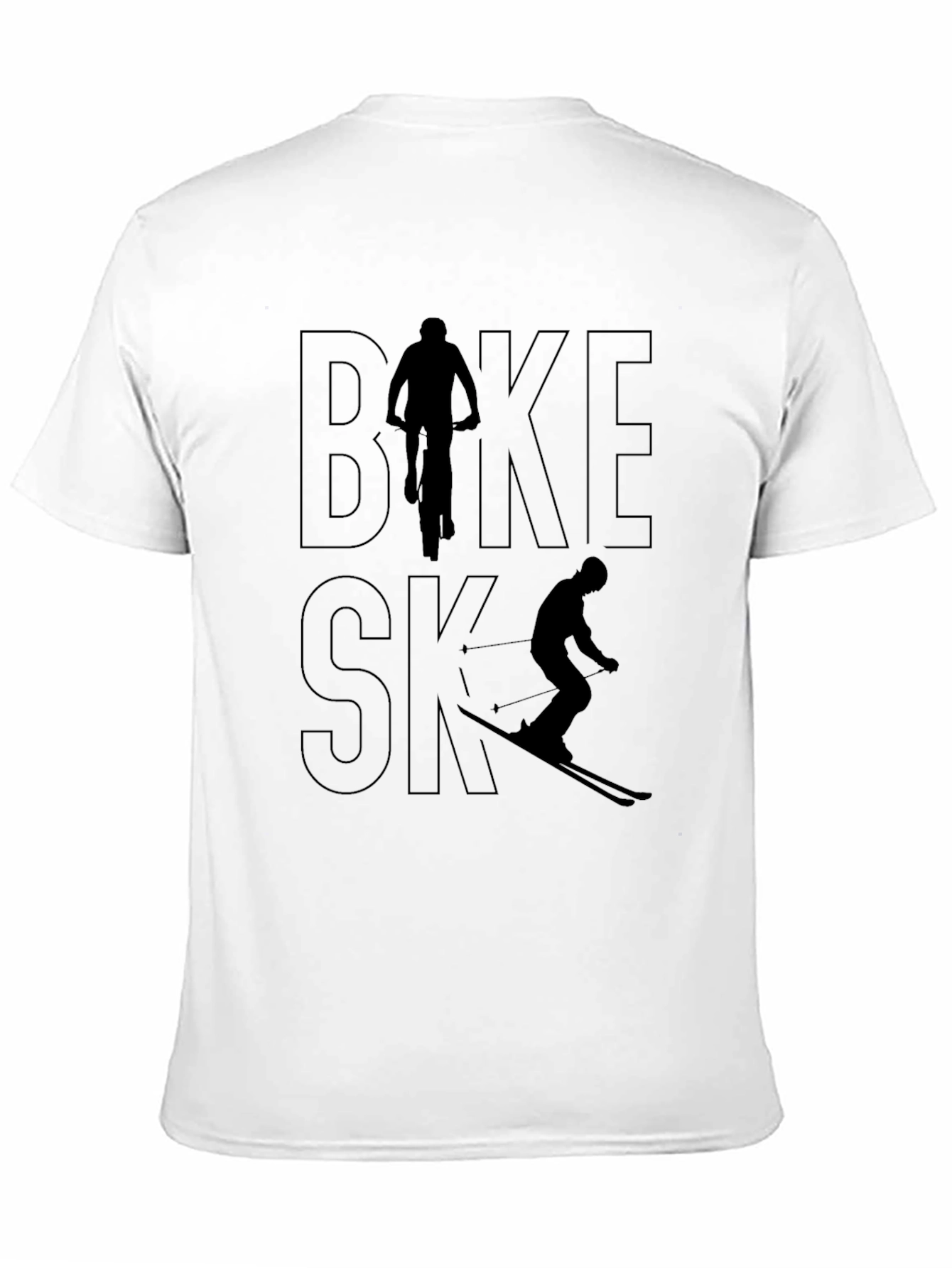 Bike & Ski Graphic Tee - Active Lifestyle Shirt