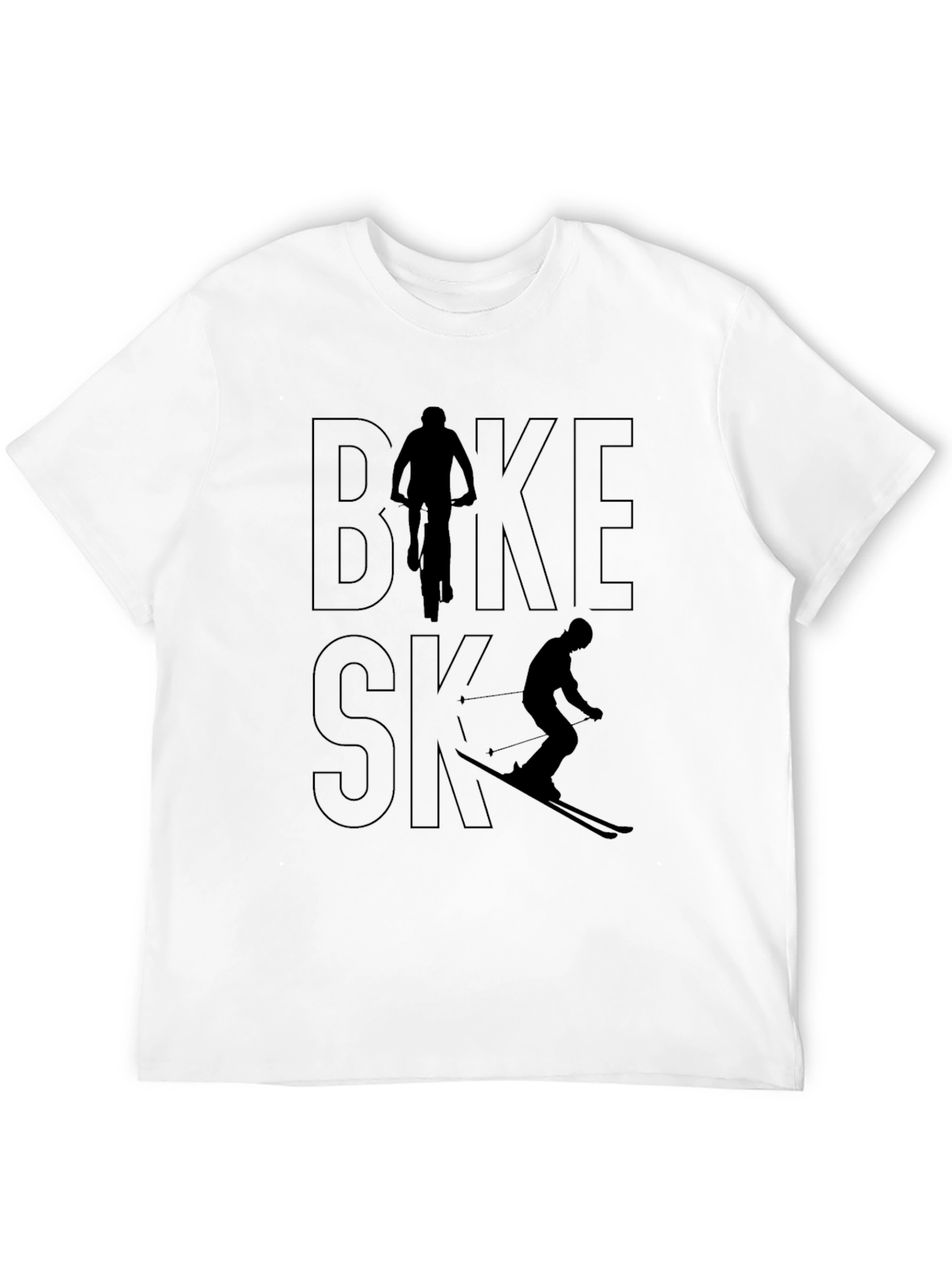 Bike & Ski Graphic Tee - Active Lifestyle Shirt