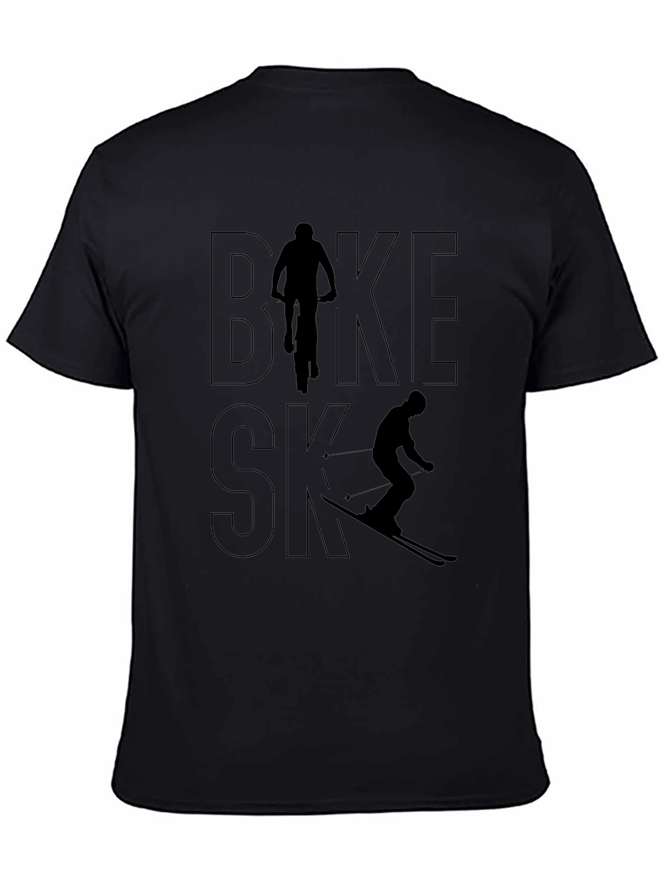 Bike & Ski Graphic Tee - Active Lifestyle Shirt