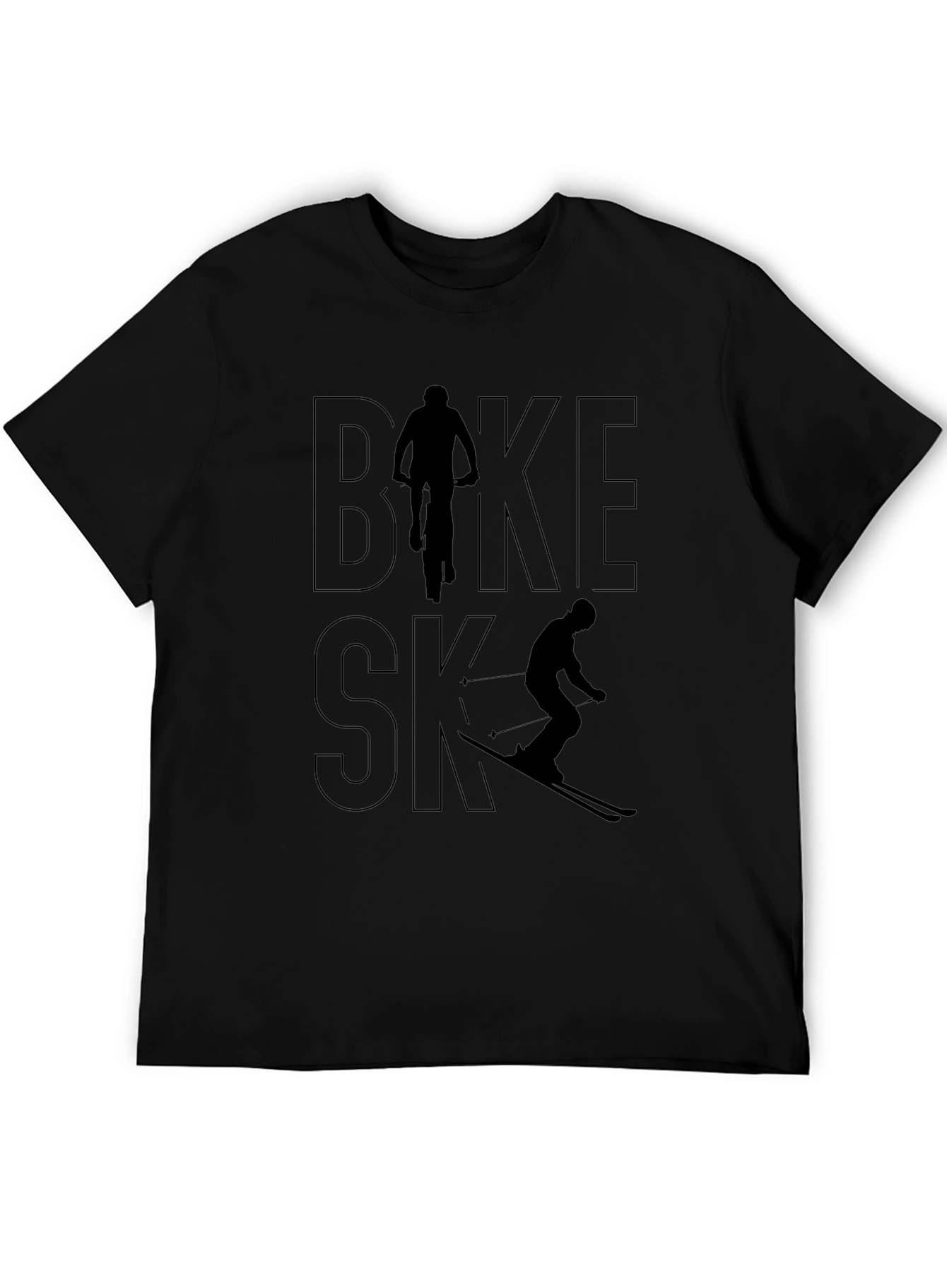 Bike & Ski Graphic Tee - Active Lifestyle Shirt