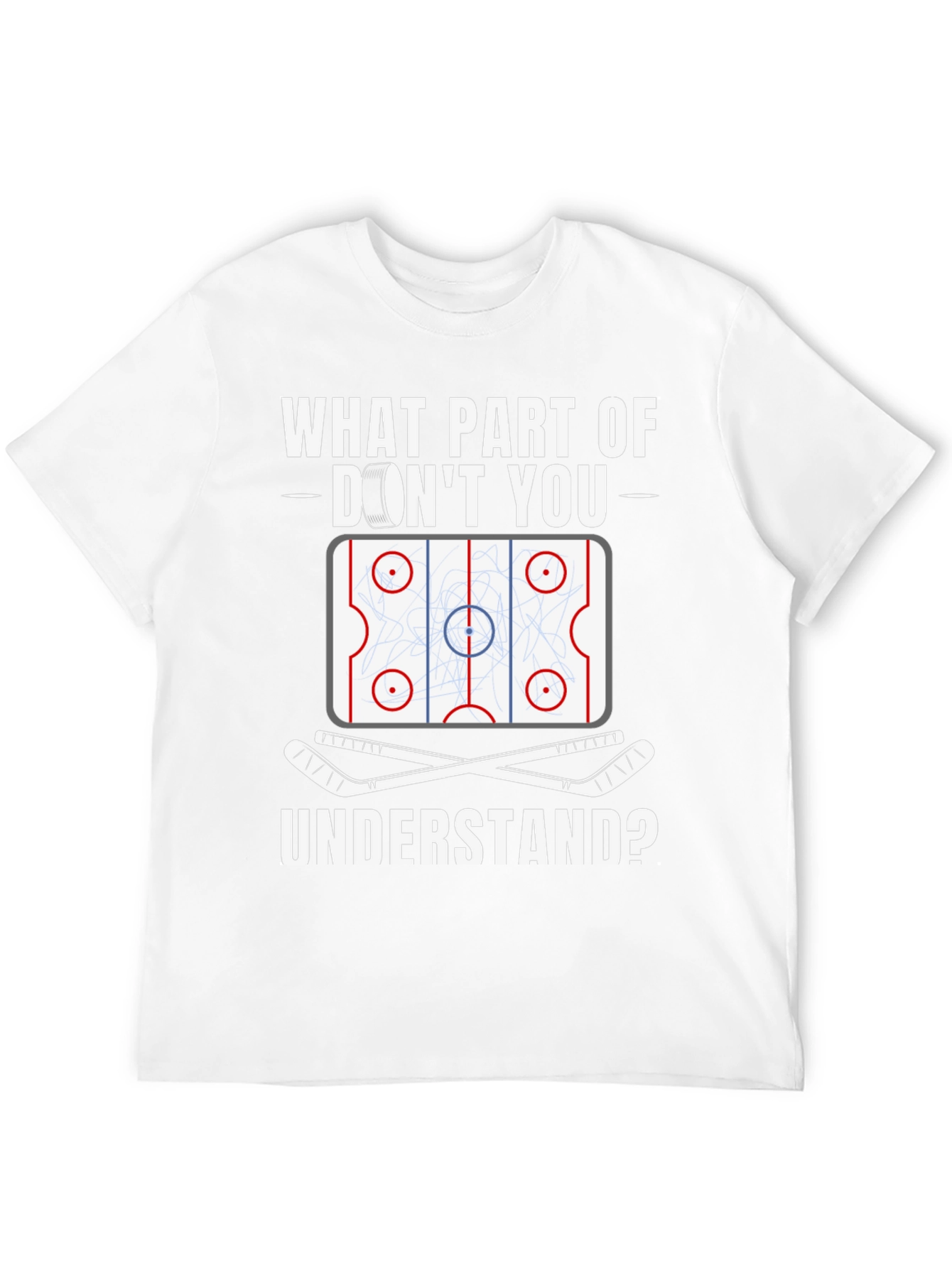 Hockey Lover Graphic Tee: What Part Dont You Understand?
