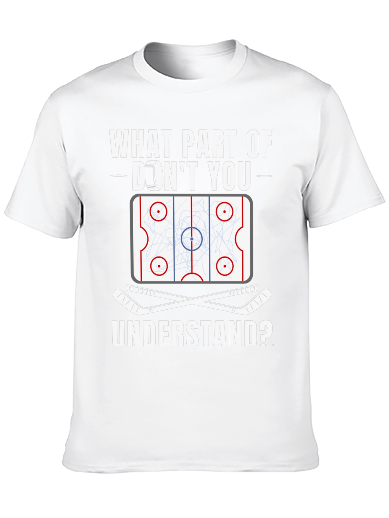 Hockey Lover Graphic Tee: What Part Dont You Understand?