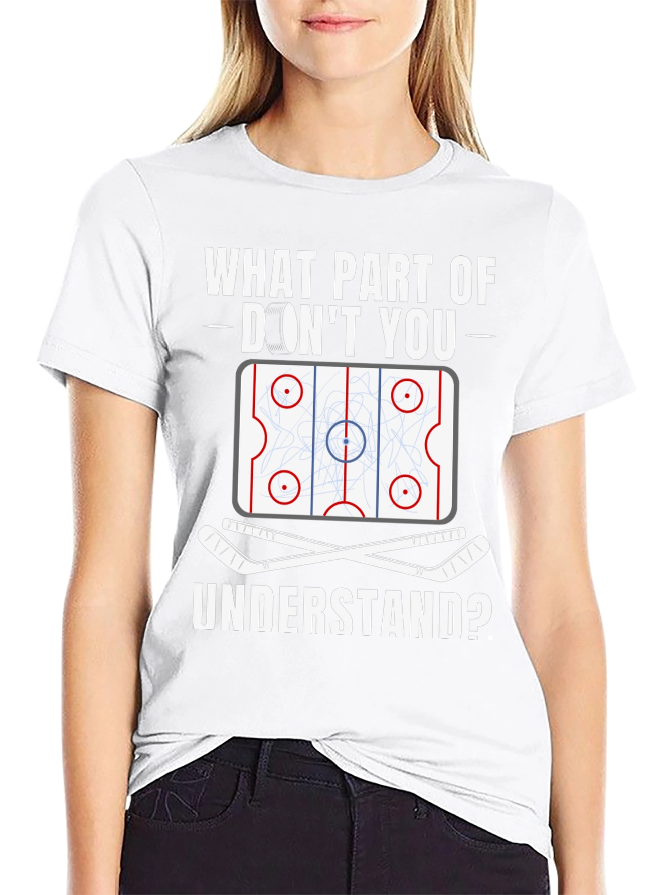 Hockey Lover Graphic Tee: What Part Dont You Understand?
