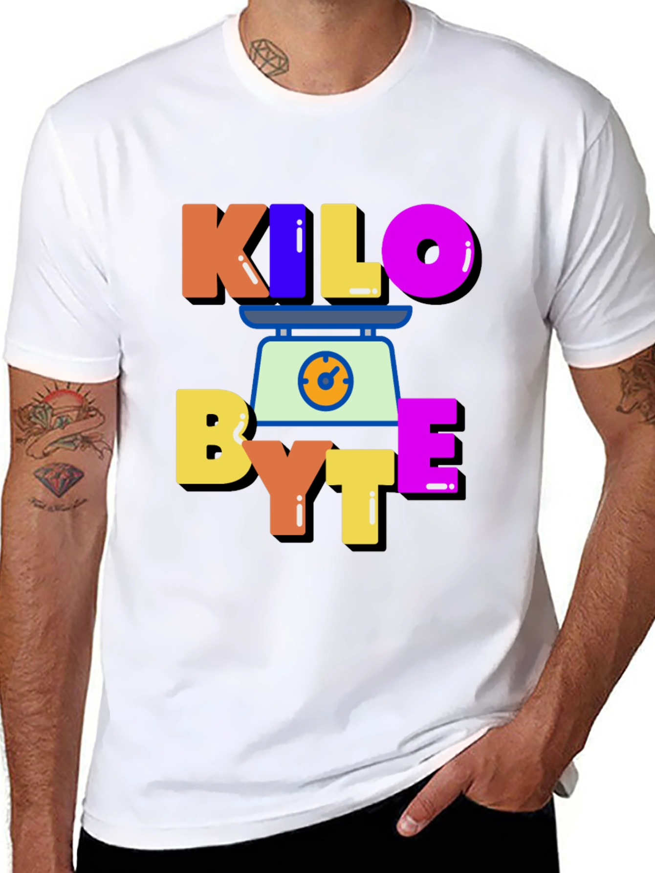 Kilobyte Scale Funny Geeky T-Shirt