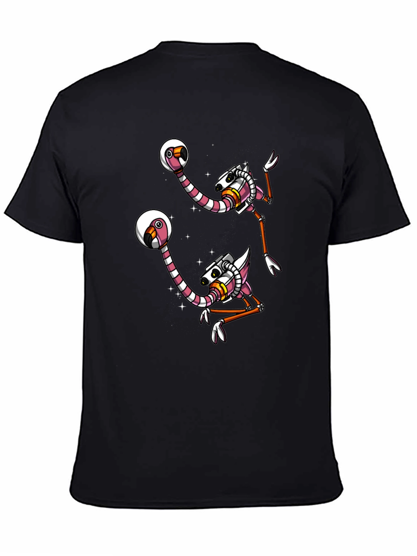 Retro Space Flamingo Graphic Tee
