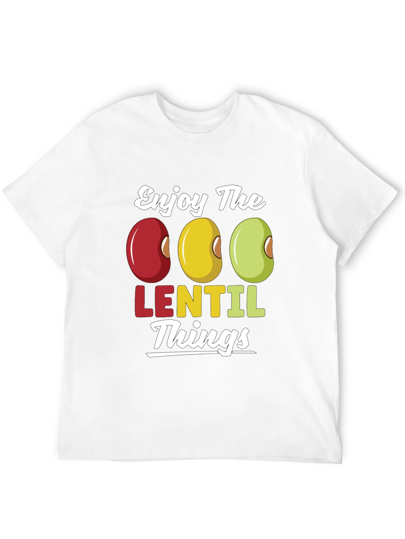 Enjoy Lentil Things T-Shirt - Funny Foodie Tee