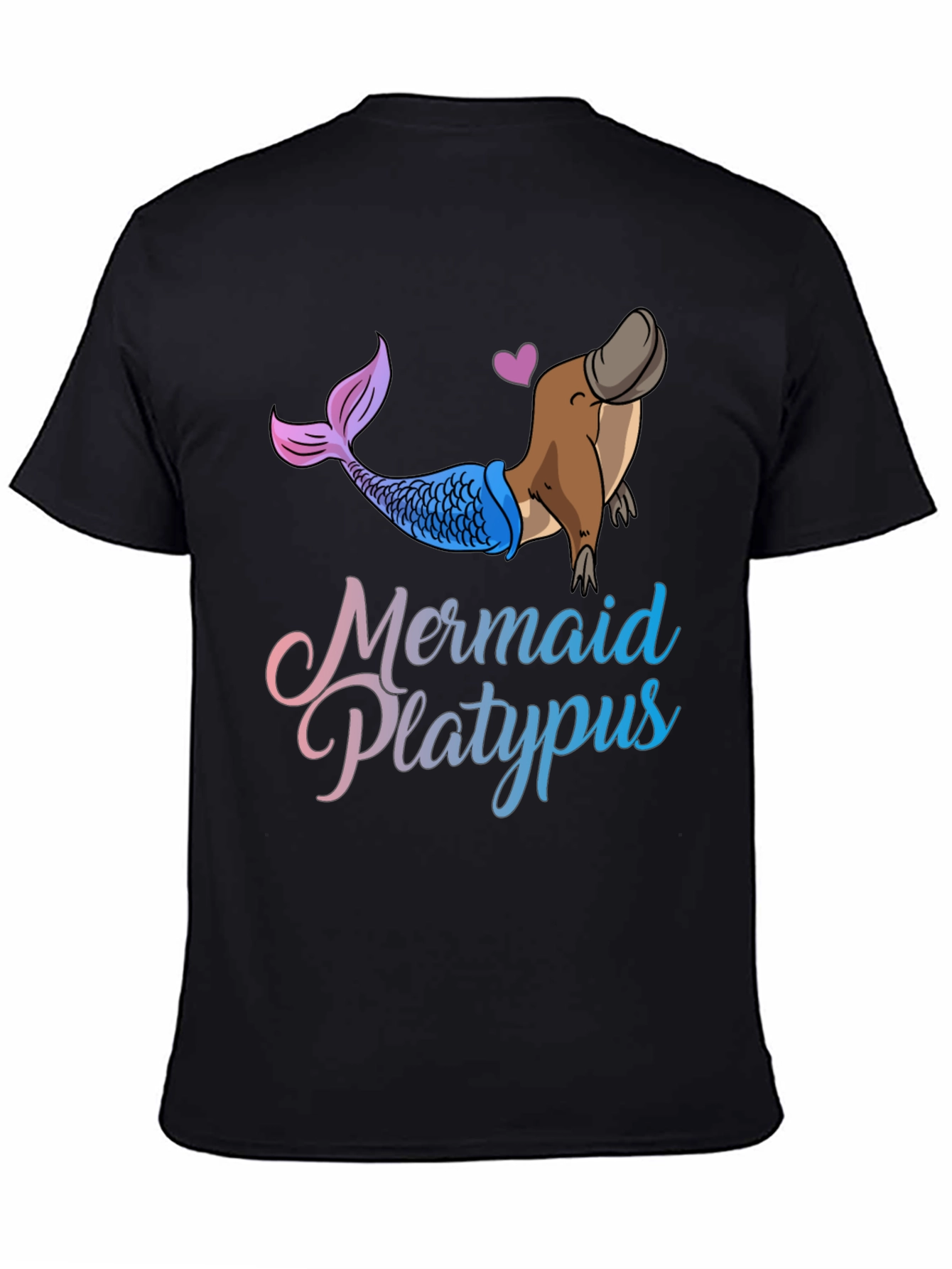 Mermaid Platypus Graphic T-Shirt