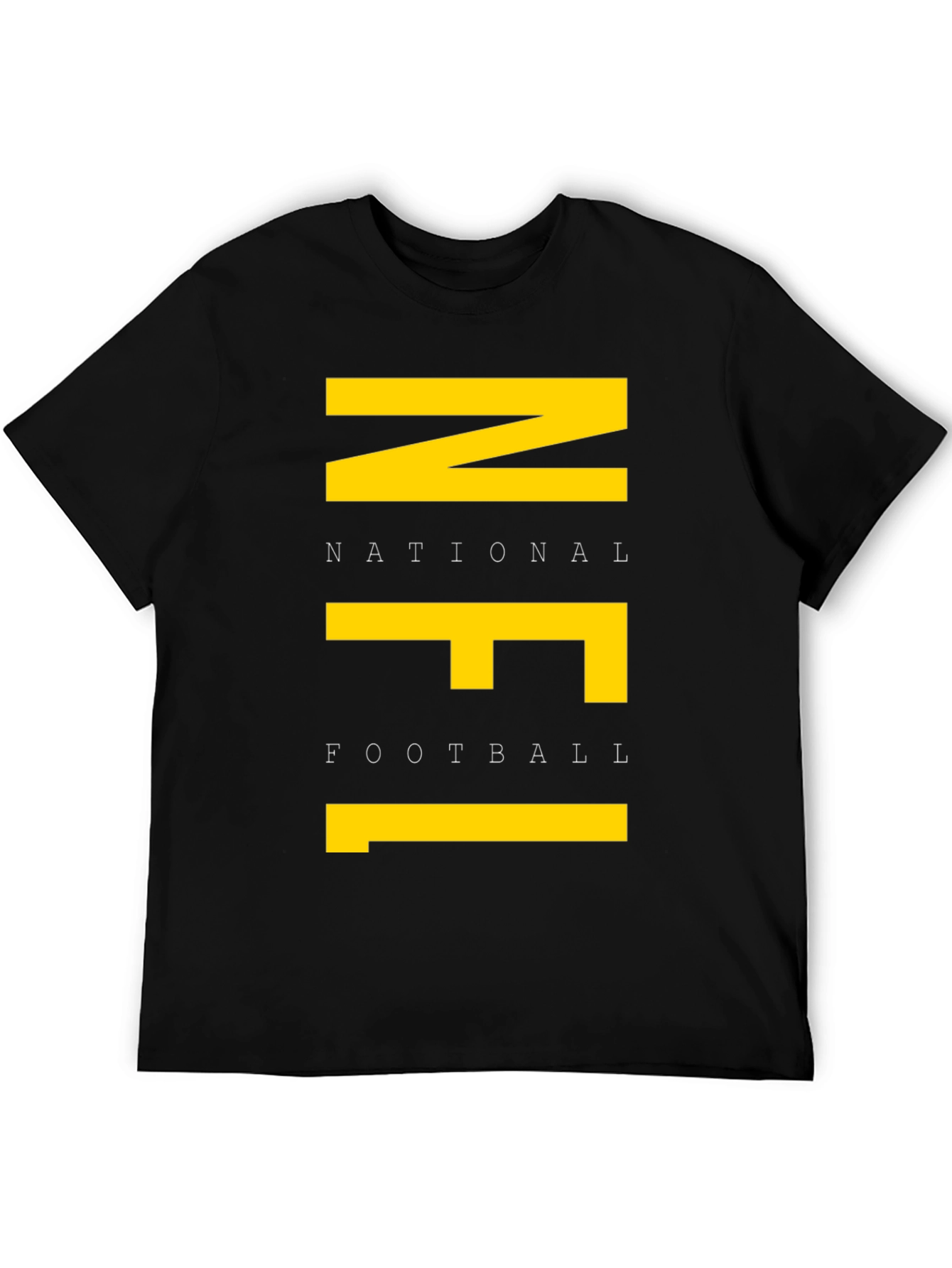 NFL Graphic Tee - Black Cotton T-Shirt