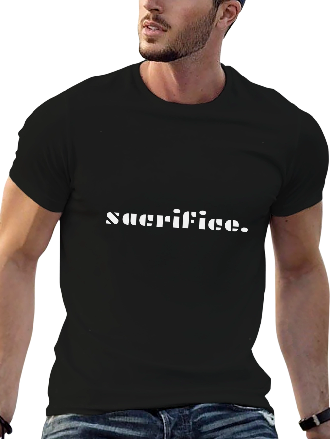 Sacrifice Graphic Black T-Shirt
