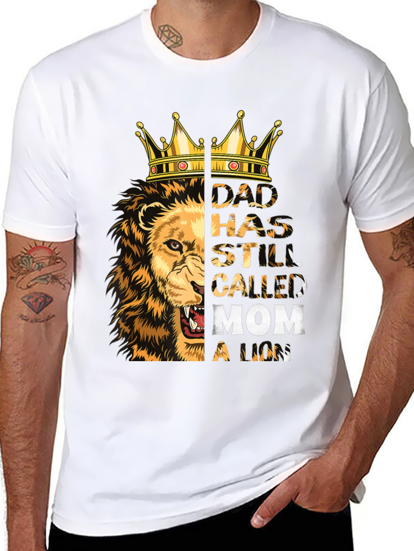 Dad Lion King Graphic T-Shirt - Fathers Day
