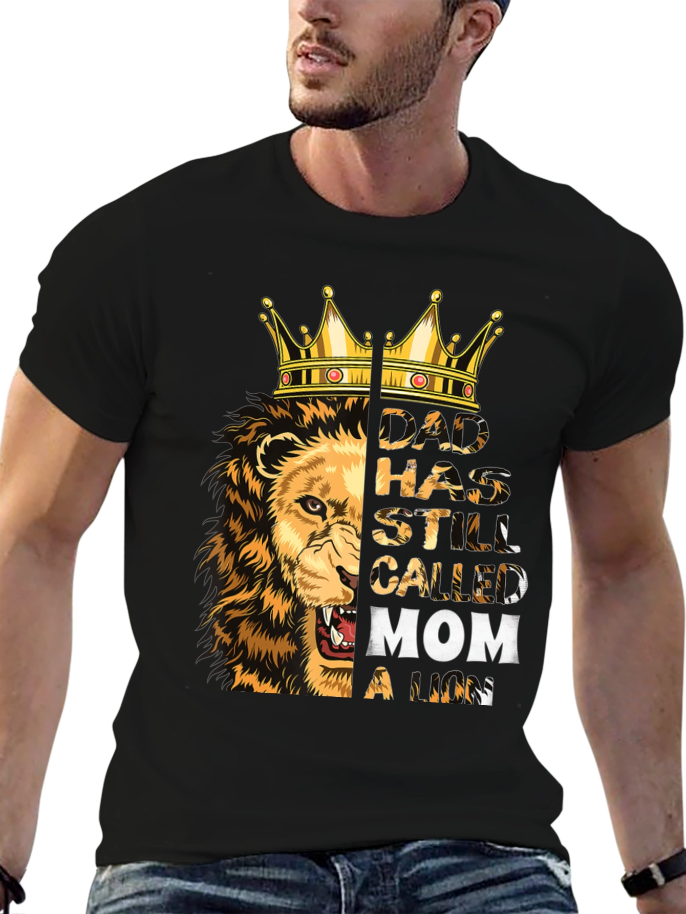 Dad Lion King Graphic T-Shirt - Fathers Day