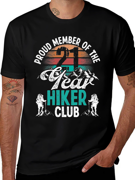Proud 21 Year Hiker Club T-Shirt