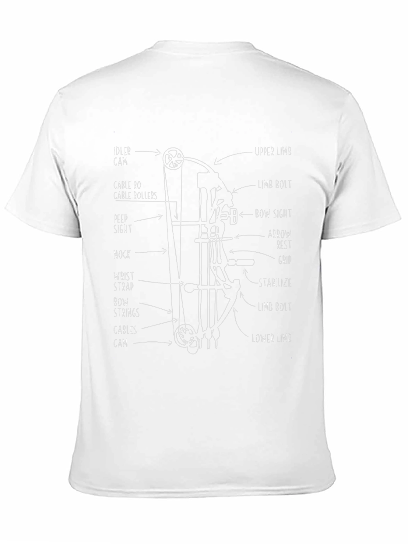 Archery Bow Diagram T-Shirt