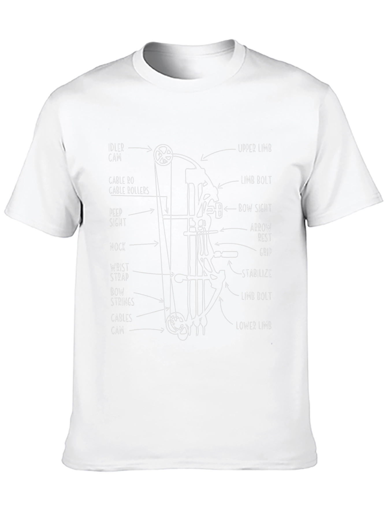 Archery Bow Diagram T-Shirt