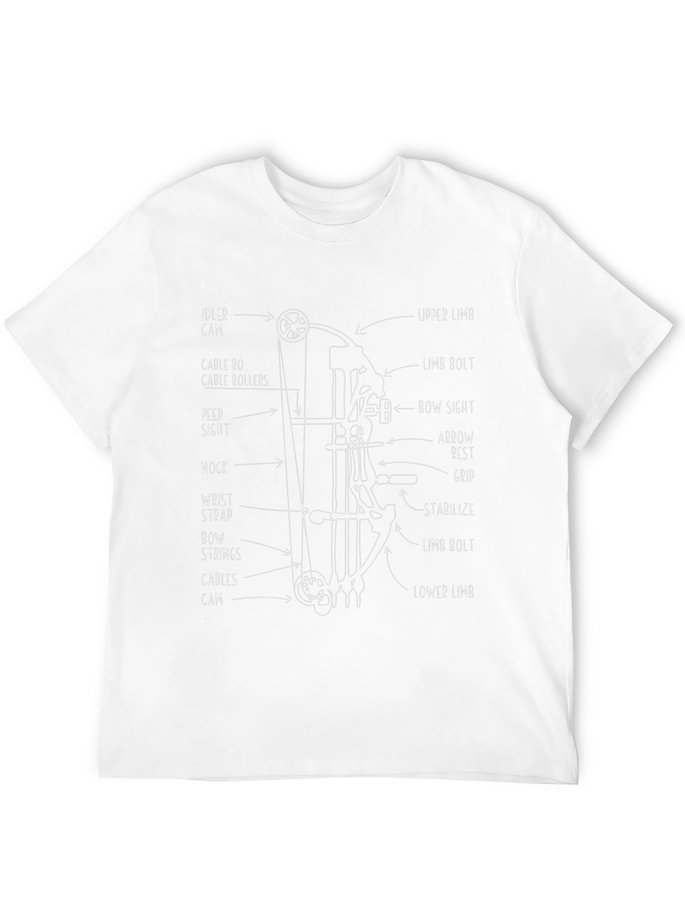 Archery Bow Diagram T-Shirt