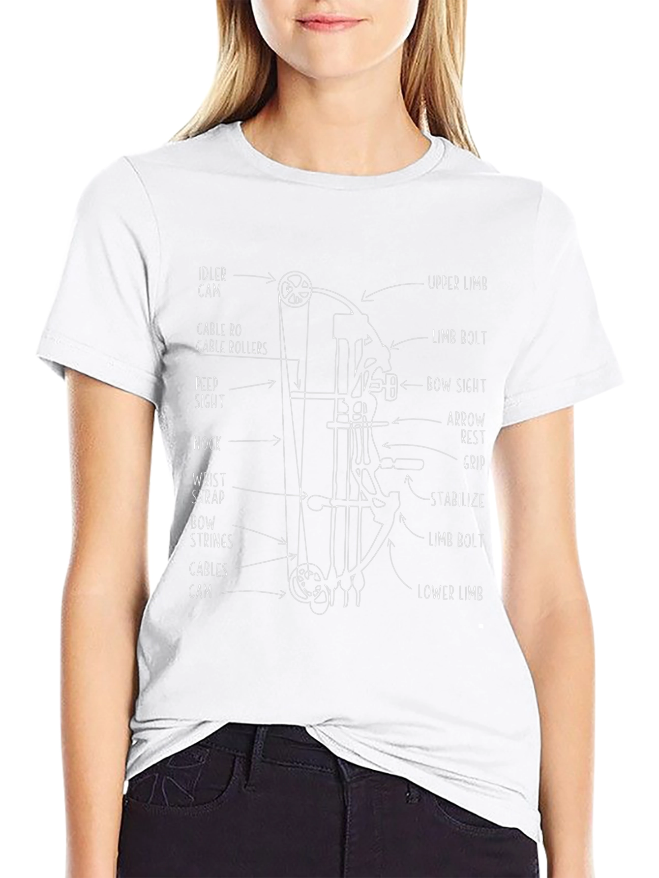 Archery Bow Diagram T-Shirt