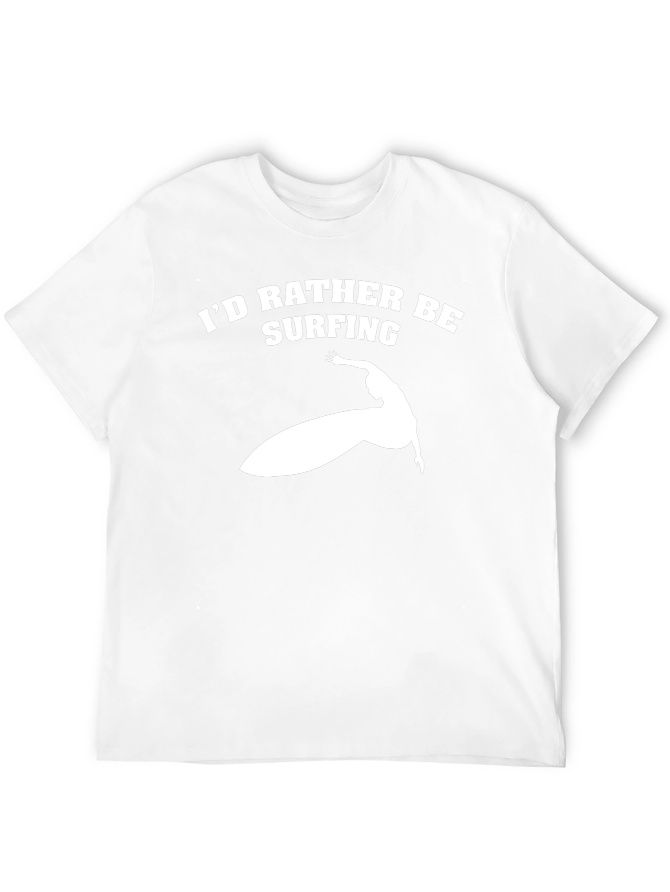 Id Rather Be Surfing T-Shirt - Black Tee