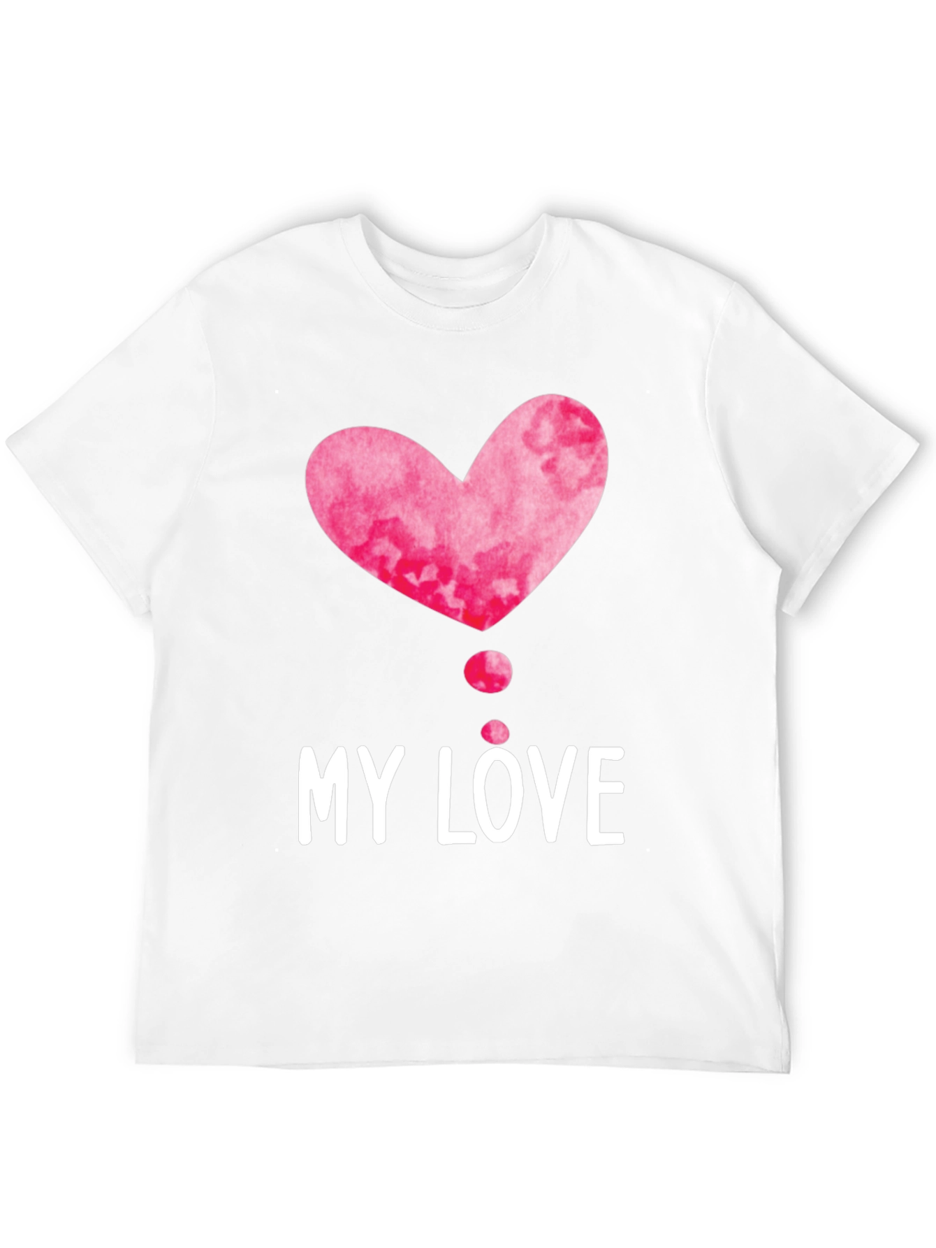 My Love Heart Graphic Tee - Trendy Casual Top