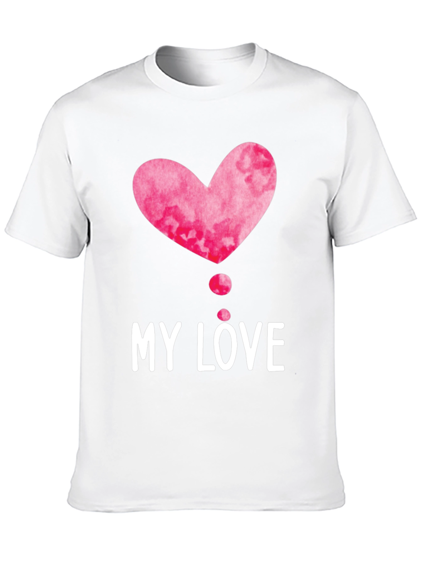 My Love Heart Graphic Tee - Trendy Casual Top