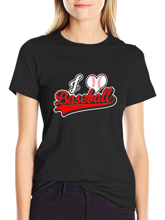 I Love Baseball Graphic T-Shirt