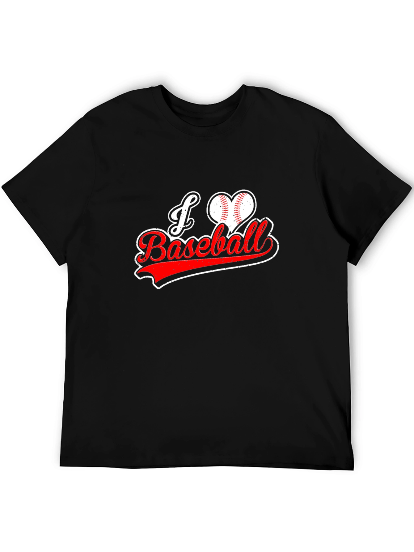 I Love Baseball Graphic T-Shirt