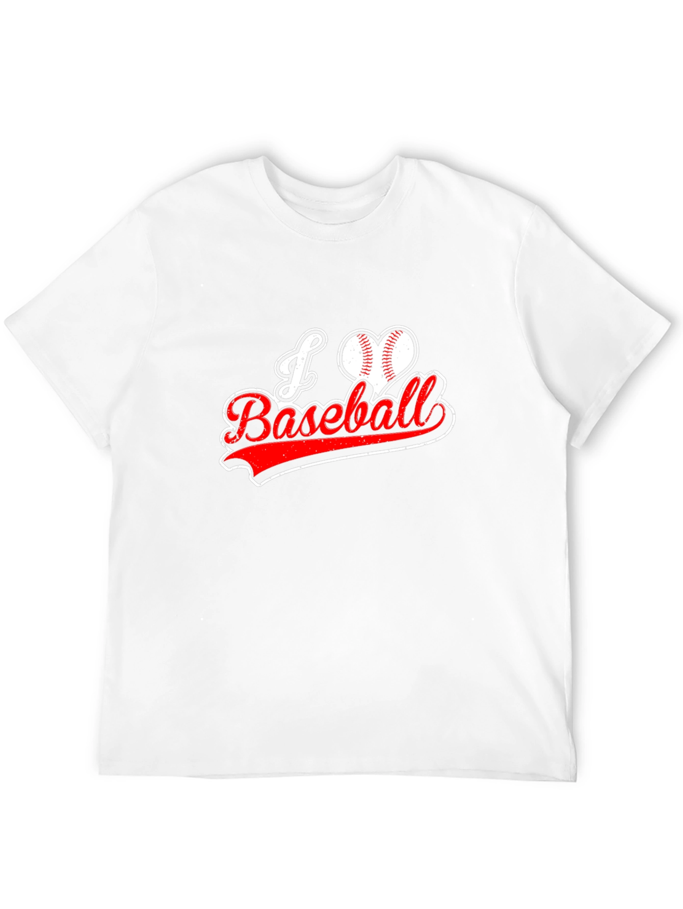 I Love Baseball Graphic T-Shirt