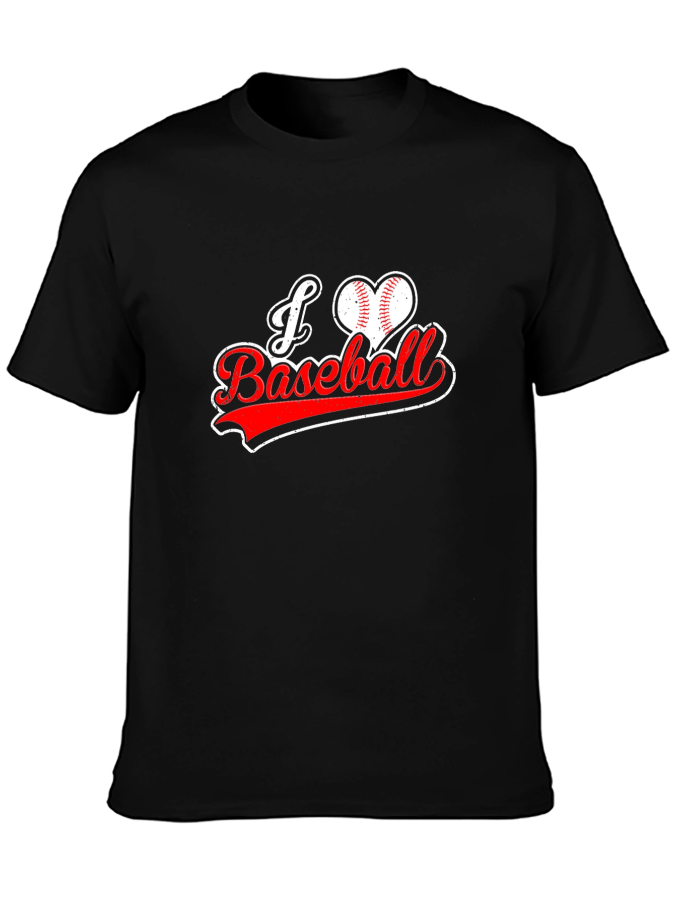 I Love Baseball Graphic T-Shirt