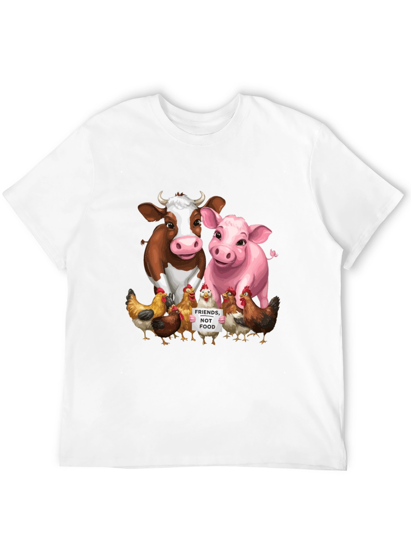 Vegan Animal Friends Graphic Tee