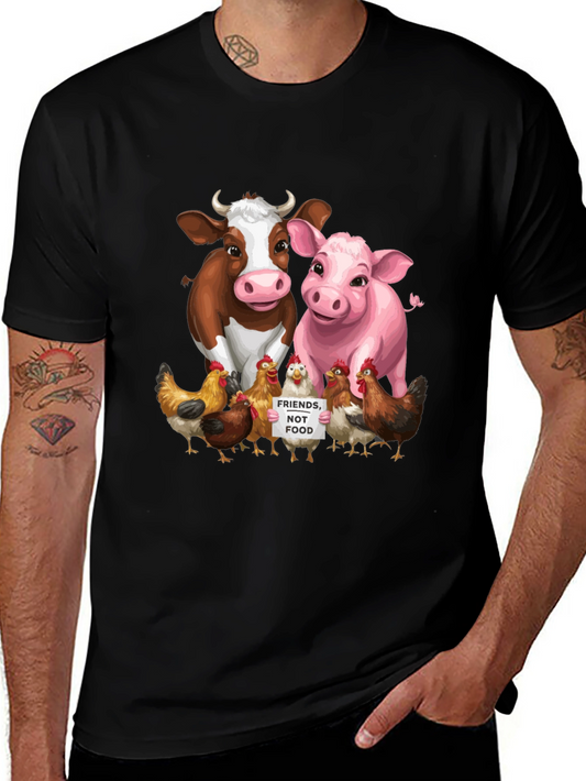 Vegan Animal Friends Graphic Tee