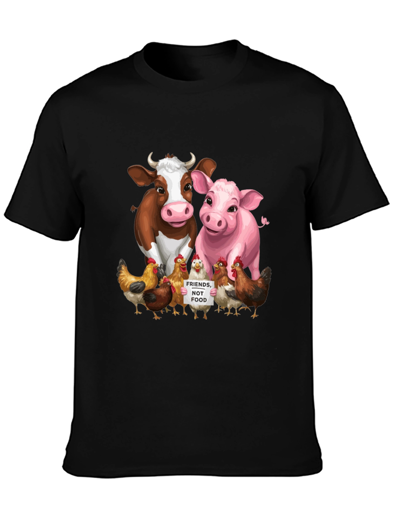 Vegan Animal Friends Graphic Tee