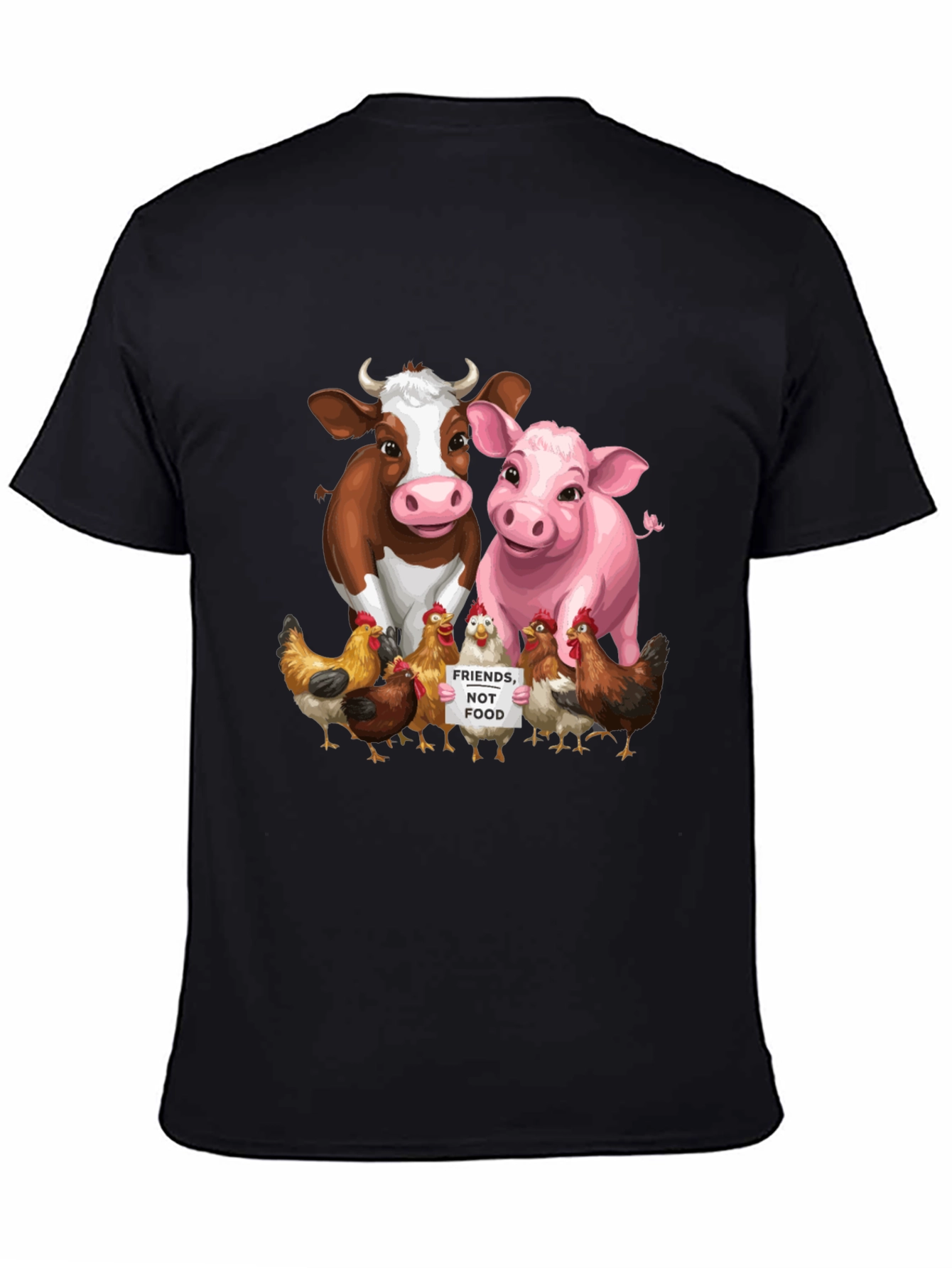 Vegan Animal Friends Graphic Tee