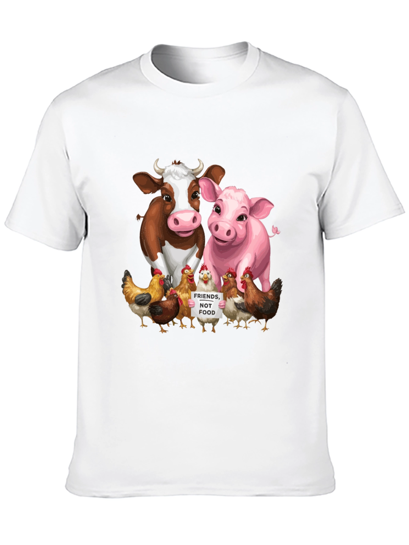 Vegan Animal Friends Graphic Tee