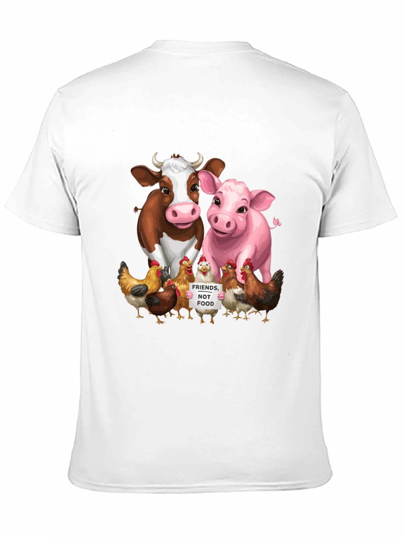Vegan Animal Friends Graphic Tee