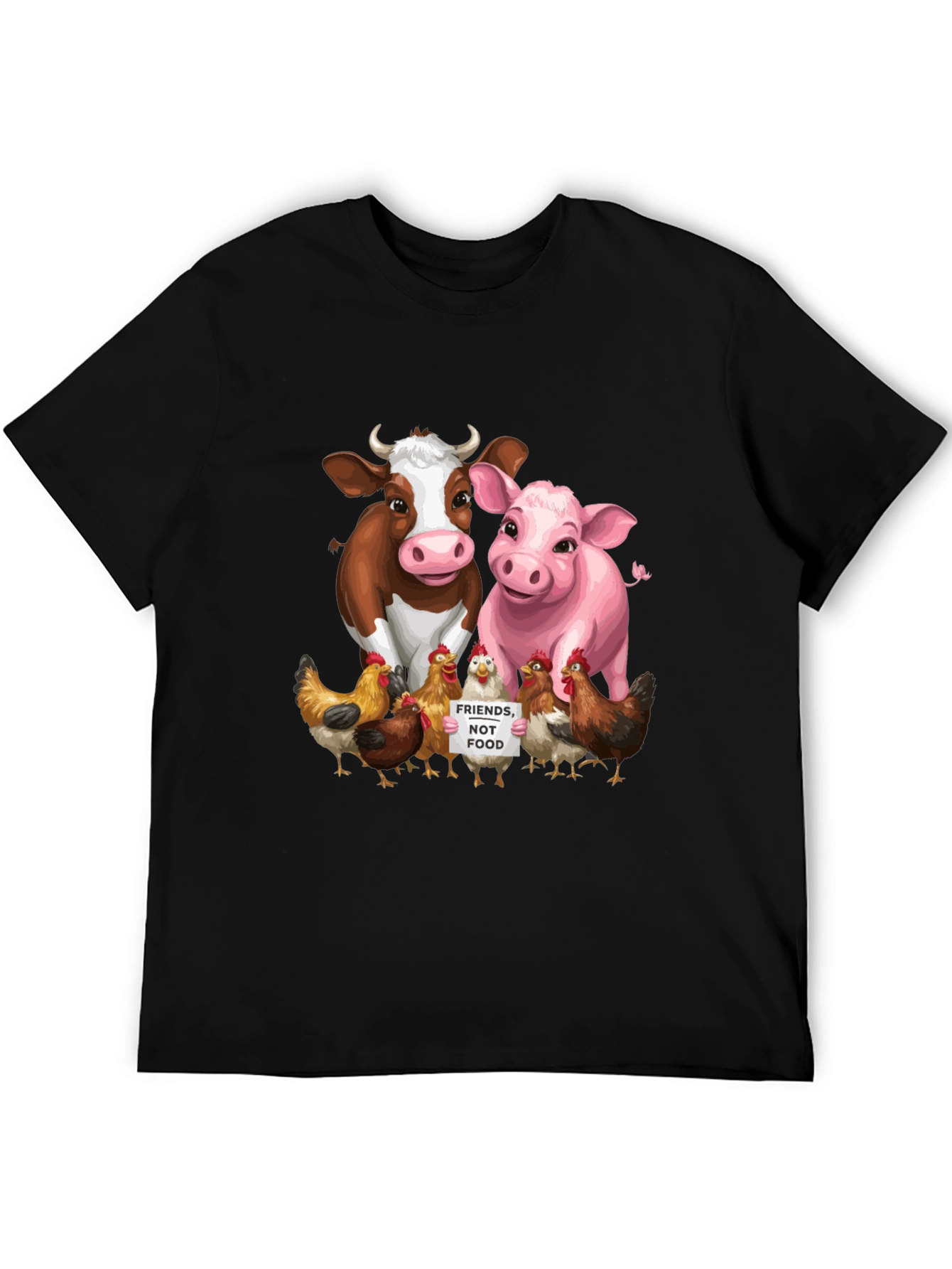 Vegan Animal Friends Graphic Tee