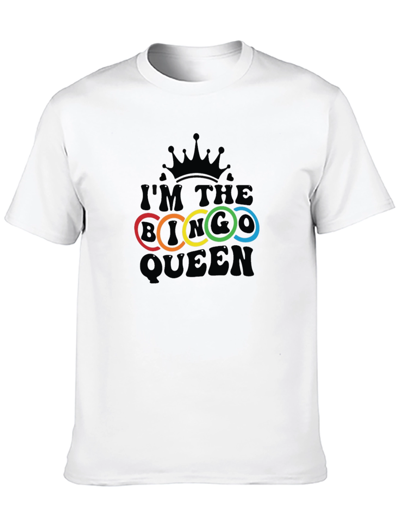 Im the Bi Queen T-Shirt - Rainbow Rings