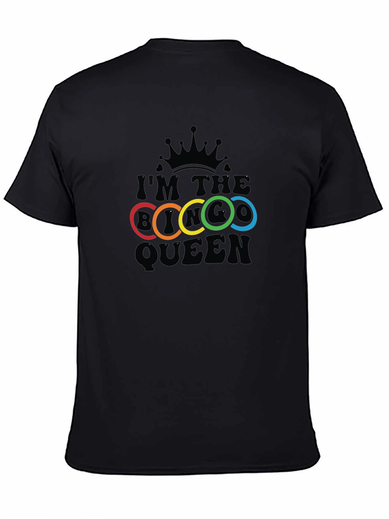 Im the Bi Queen T-Shirt - Rainbow Rings