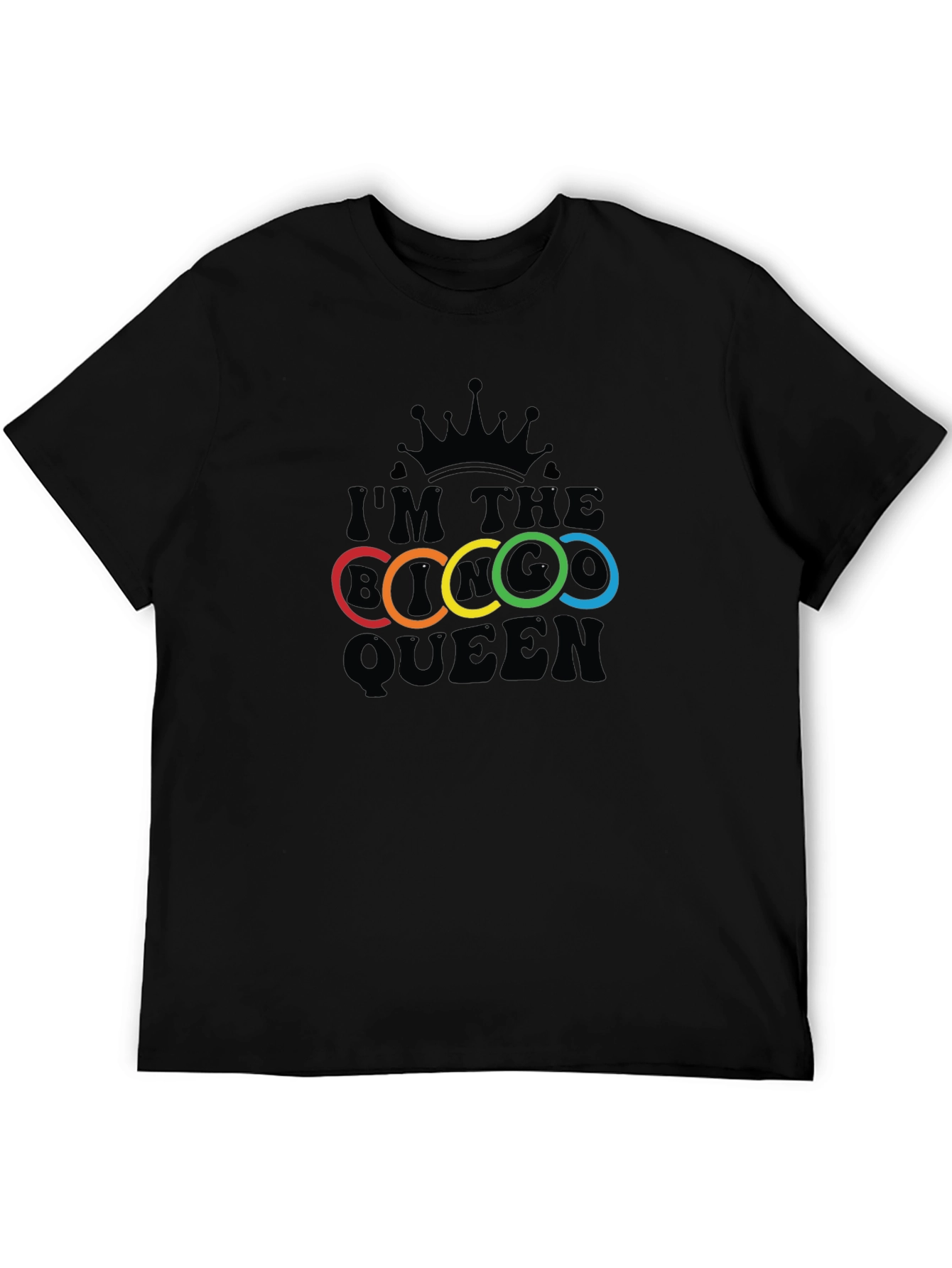 Im the Bi Queen T-Shirt - Rainbow Rings