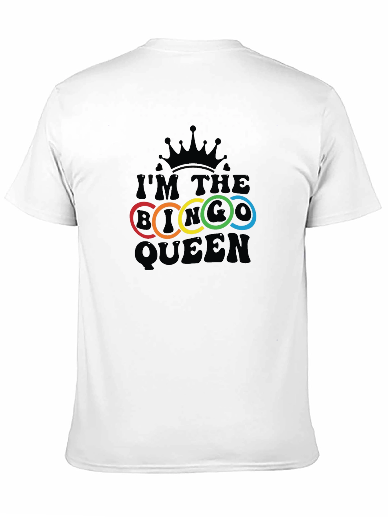 Im the Bi Queen T-Shirt - Rainbow Rings