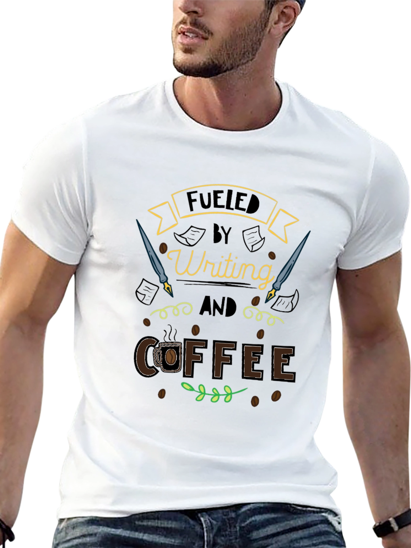 Fueled by Writing and Coffee T-Shirt