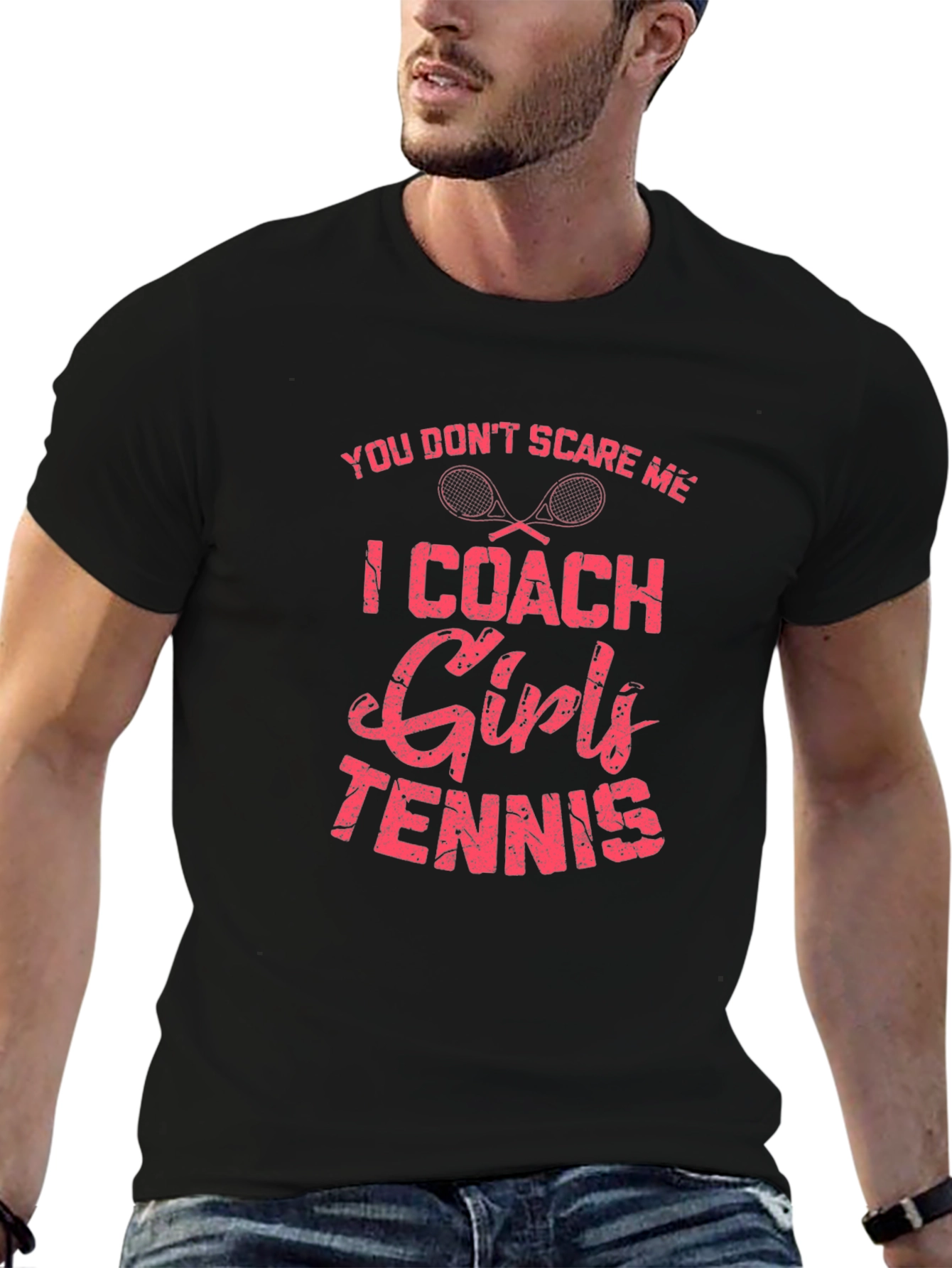 Coach Girls Tennis Graphic T-Shirt