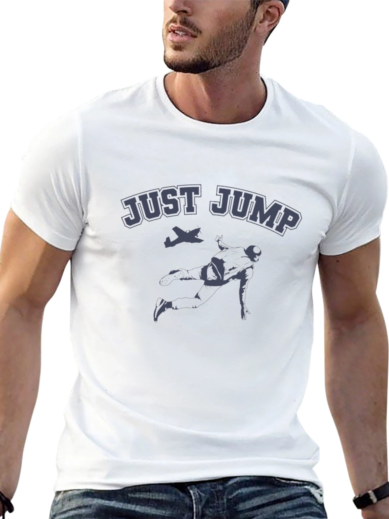 Just Jump Graphic T-Shirt - Black