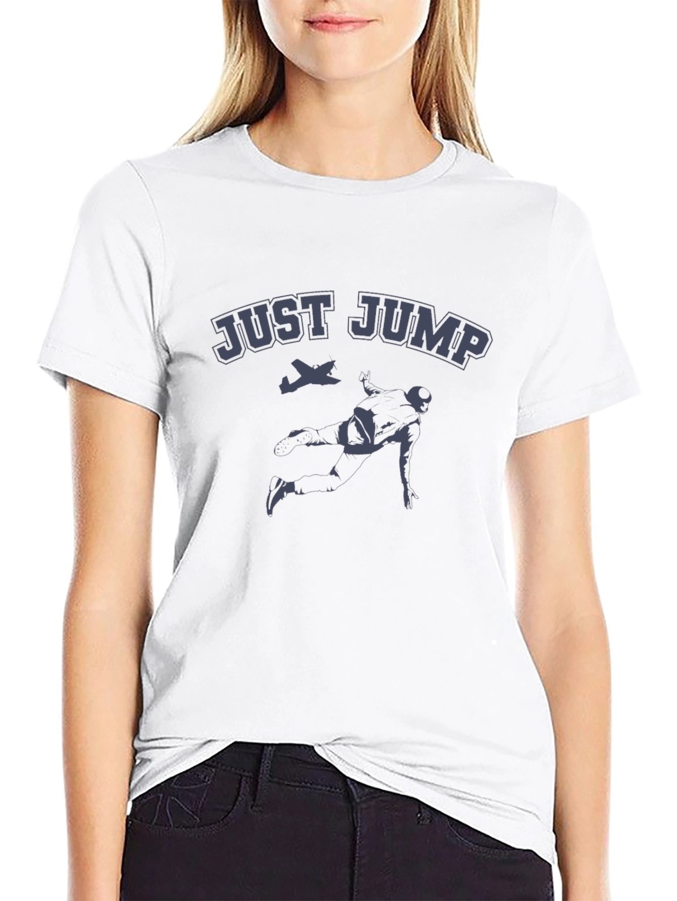 Just Jump Graphic T-Shirt - Black