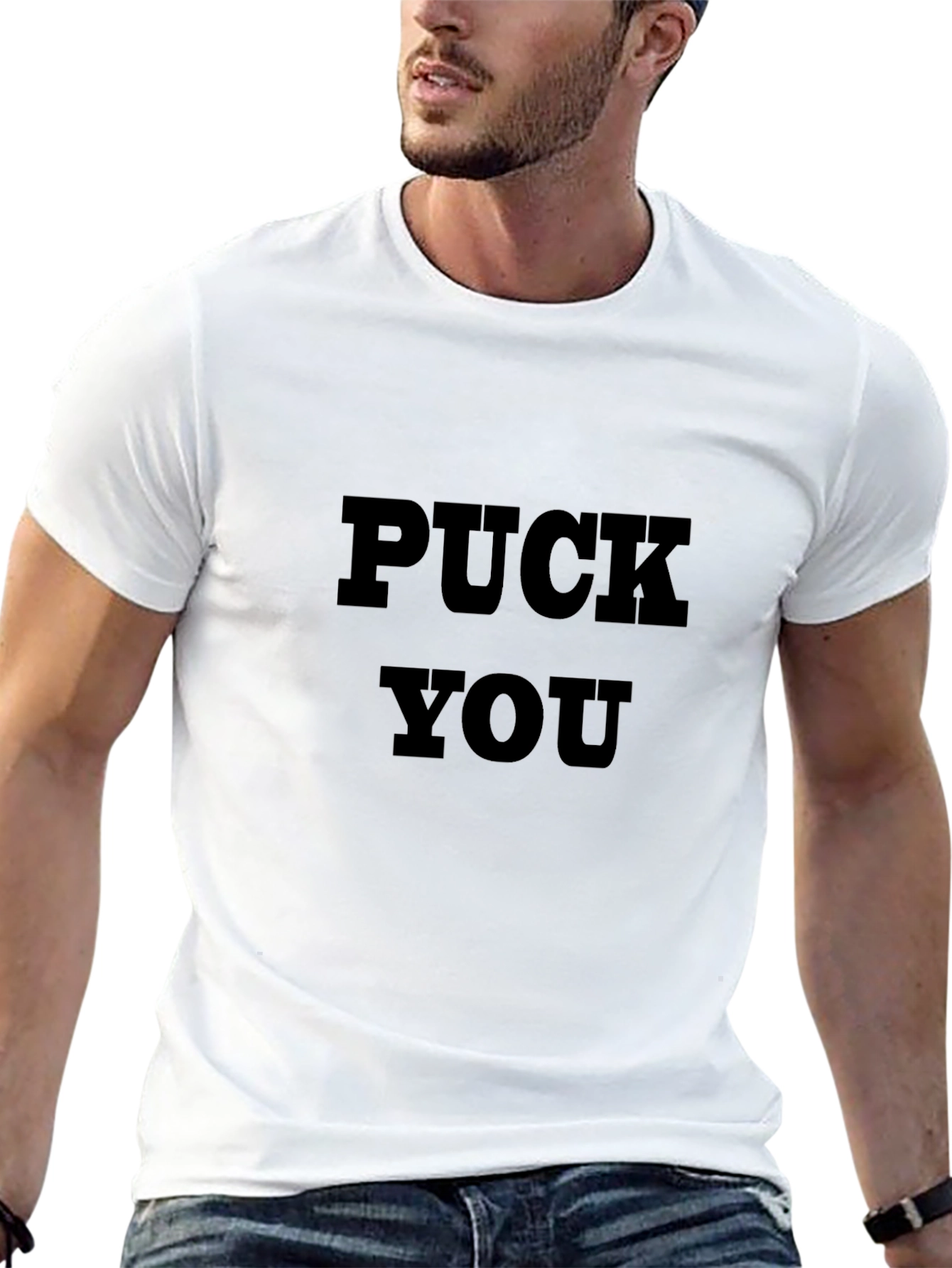 Puck You Graphic Tee - Bold Statement T-Shirt